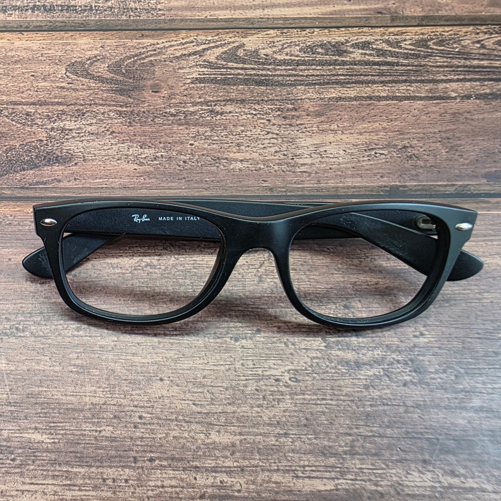 Ray-Ban RB 2132 New Wayfarer Matte Black Eyeglasses 52-18-145 Made in Italy - Picture 6 of 8